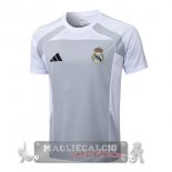 Maglia Formazione Real Madrid 2025 2026 Grigio Bianco Maglia Formazione Real Madrid 2025 2026 Grigio Bianco