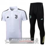 Juventus Bianco Nero Maglia POLO Set Completo 2025 2026 Juventus Bianco Nero Maglia POLO Set Completo 2025 2026