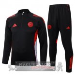 Set Completo Felpa Allenamento Formazione Bayern Munich 2025 2026 Nero Rosso Set Completo Felpa Allenamento Formazione Bayern Munich 2025 2026 Nero Rosso