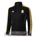 Lunga Zip Giacca Real Madrid 2025 2026 Nero Giallo Lunga Zip Giacca Real Madrid 2025 2026 Nero Giallo