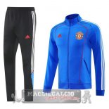 Set Completo Lunga Zip Giacca Manchester United 2025 2026 Nero Blu Set Completo Lunga Zip Giacca Manchester United 2025 2026 Nero Blu