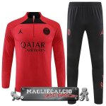 Paris Saint Germain Insieme Giocatori Completo Rosso Nero Felpa Da Allenamento 2022-23 Paris Saint Germain Insieme Giocatori Completo Rosso Nero Felpa Da Allenamento 2022-23