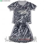 Portiere Set Completo Bambino Paris Saint Germain 2024 2025 Grigio Portiere Set Completo Bambino Paris Saint Germain 2024 2025 Grigio