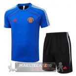 Set Completo Maglia Formazione Manchester United 2025 2026 Blu Nero Set Completo Maglia Formazione Manchester United 2025 2026 Blu Nero