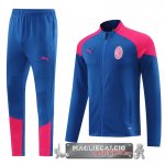 Set Completo Giacca Lunga Zip AC Milan 2024-25 Azul Rosa Set Completo Giacca Lunga Zip AC Milan 2024-25 Azul Rosa