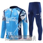 Set Completo Sudadera Formazione Bambino Napoli 2024 2025 Blu Set Completo Sudadera Formazione Bambino Napoli 2024 2025 Blu