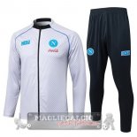 Set Completo Lunga Zip Giacca Napoli 2025 2026 Bianco Nero Set Completo Lunga Zip Giacca Napoli 2025 2026 Bianco Nero