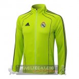 Lunga Zip Giacca Real Madrid 2025 2026 Verde Nero Lunga Zip Giacca Real Madrid 2025 2026 Verde Nero