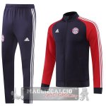 Bayern Monaco Insieme Completo Grigio Rosso Giacca 2022-23 Bayern Monaco Insieme Completo Grigio Rosso Giacca 2022-23