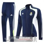 Set Completo Lunga Zip Giacca Real Madrid 2025 2026 Blu Navy Bianco Set Completo Lunga Zip Giacca Real Madrid 2025 2026 Blu Navy Bianco