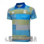 Real Madrid Blu Giallo Maglia POLO 2025 2026 Real Madrid Blu Giallo Maglia POLO 2025 2026