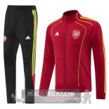 Set Completo Lunga Zip Giacca Arsenal 2025 2026 Nero Rosso Giallo Set Completo Lunga Zip Giacca Arsenal 2025 2026 Nero Rosso Giallo