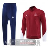 Set Completo Lunga Zip Giacca Paris Saint Germain 2025 2026 Blu Rosso Bianco Set Completo Lunga Zip Giacca Paris Saint Germain 2025 2026 Blu Rosso Bianco