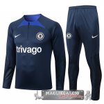Chelsea Insieme Completo Blu Navy Felpa Cappuccio 2022-23 Chelsea Insieme Completo Blu Navy Felpa Cappuccio 2022-23