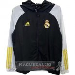 Giacca a vento Real Madrid 2025 2026 Nero Giallo Giacca a vento Real Madrid 2025 2026 Nero Giallo