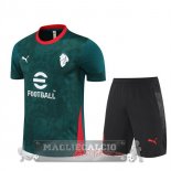 Formazione Set Completo AC Milan 2025 2026 Verde Nero Formazione Set Completo AC Milan 2025 2026 Verde Nero