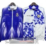 Giacca a vento Real Madrid 2025 2026 Bianco Purpureo Giacca a vento Real Madrid 2025 2026 Bianco Purpureo