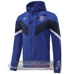 Paris Saint Germain Blu Nero Bianco Giacca a vento 2022-23 Paris Saint Germain Blu Nero Bianco Giacca a vento 2022-23