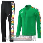 Nike Set Completo Verde Nero Giacca Lunga Zip 2022-23 Nike Set Completo Verde Nero Giacca Lunga Zip 2022-23