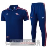 Set Completo Arsenal Maglia POLO 2025 2026 Blu Navy Rosso Set Completo Arsenal Maglia POLO 2025 2026 Blu Navy Rosso