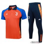 Set Completo Polo Juventus 2024 2025 Arancione Blu Navy Set Completo Polo Juventus 2024 2025 Arancione Blu Navy