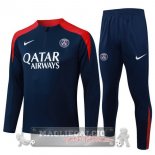 Set Completo Felpa Allenamento Formazione Paris Saint Germain 2025 2026 Blu Navy Rosso Set Completo Felpa Allenamento Formazione Paris Saint Germain 2025 2026 Blu Navy Rosso