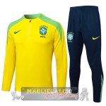 Set Completo Sudadera Formazione Brasilee 2024 Giallo Blu I Verde Set Completo Sudadera Formazione Brasilee 2024 Giallo Blu I Verde
