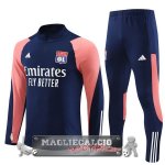 Lyon Insieme Completo Rosa Blu Felpa Da Allenamento 2023-24 Lyon Insieme Completo Rosa Blu Felpa Da Allenamento 2023-24