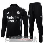 Set Completo Felpa Allenamento Formazione Real Madrid 2025 2026 Nero I Bianco Set Completo Felpa Allenamento Formazione Real Madrid 2025 2026 Nero I Bianco