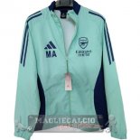 Giacca a vento Arsenal 2024 2025 Verde Giacca a vento Arsenal 2024 2025 Verde