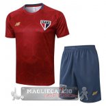 Set Completo Maglia Formazione Sao Paulo 2025 2026 Rosso Grigio Set Completo Maglia Formazione Sao Paulo 2025 2026 Rosso Grigio