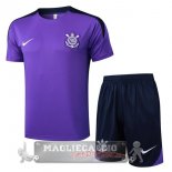Set Completo Maglia Formazione Corinthians Paulista 2025 2026 Purpureo Nero Set Completo Maglia Formazione Corinthians Paulista 2025 2026 Purpureo Nero
