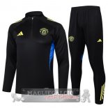 Set Completo Lunga Zip Giacca Manchester United 2025 2026 Nero Giallo Set Completo Lunga Zip Giacca Manchester United 2025 2026 Nero Giallo