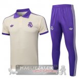 Real Madrid Giallo Purpureo Maglia POLO Set Completo 2025 2026 Real Madrid Giallo Purpureo Maglia POLO Set Completo 2025 2026