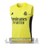 Maglia Formazione Senza Maniche Real Madrid 2025 2026 Giallo Maglia Formazione Senza Maniche Real Madrid 2025 2026 Giallo