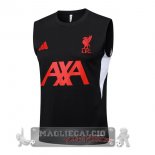 Maglia Senza Maniche Formazione Liverpool 2025 2026 Nero Rosso Maglia Senza Maniche Formazione Liverpool 2025 2026 Nero Rosso