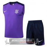Set Completo Maglia Senza Maniche Formazione Corinthians Paulista 2025 2026 Purpureo Nero Set Completo Maglia Senza Maniche Formazione Corinthians Paulista 2025 2026 Purpureo Nero