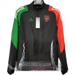 Giacca a vento Arsenal 2024 2025 Nero Verde Giacca a vento Arsenal 2024 2025 Nero Verde