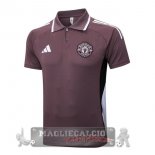 Manchester United Purpureo Nero Maglia POLO 2025 2026 Manchester United Purpureo Nero Maglia POLO 2025 2026