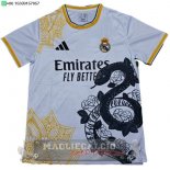 Thailandia speciale Maglia Calcio Real Madrid 2025 2026 Bianco Nero Giallo Thailandia speciale Maglia Calcio Real Madrid 2025 2026 Bianco Nero Giallo
