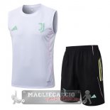 Set Completo Maglia Formazione Senza Maniche Juventus 2025 2026 Bianco Rosa Nero Set Completo Maglia Formazione Senza Maniche Juventus 2025 2026 Bianco Rosa Nero