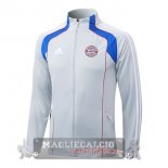 Lunga Zip Giacca Bayern Munich 2025 2026 Grigio Blu Rosso Lunga Zip Giacca Bayern Munich 2025 2026 Grigio Blu Rosso