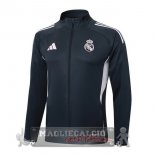 Lunga Zip Giacca Real Madrid 2025 2026 Grigio Navy Lunga Zip Giacca Real Madrid 2025 2026 Grigio Navy
