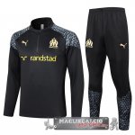 Marseille Insieme Completo Nero I Grigio Felpa Da Allenamento 2023-24 Marseille Insieme Completo Nero I Grigio Felpa Da Allenamento 2023-24