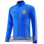 Lunga Zip Giacca Manchester United 2025 2026 Blu Lunga Zip Giacca Manchester United 2025 2026 Blu