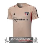 Sao Paulo Formazione Maglia Calcio 2023-24 Giallo Arancione Sao Paulo Formazione Maglia Calcio 2023-24 Giallo Arancione