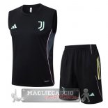 Set Completo Maglia Formazione Senza Maniche Juventus 2025 2026 Nero Rosa Set Completo Maglia Formazione Senza Maniche Juventus 2025 2026 Nero Rosa