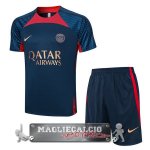Paris Saint Germain Formazione Set Completo Maglia Calcio 2023-24 Blu Navy Rosso Paris Saint Germain Formazione Set Completo Maglia Calcio 2023-24 Blu Navy Rosso