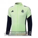 Lunga Zip Giacca Real Madrid 2025 2026 Verde Luce Lunga Zip Giacca Real Madrid 2025 2026 Verde Luce
