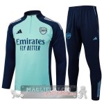 Set Completo Felpa Allenamento Formazione Arsenal 2025 2026 Verde Blu Navy Set Completo Felpa Allenamento Formazione Arsenal 2025 2026 Verde Blu Navy